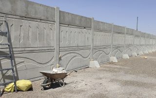 پروژه دیوار محوطه پیش ساخته هلال احمر تبریز